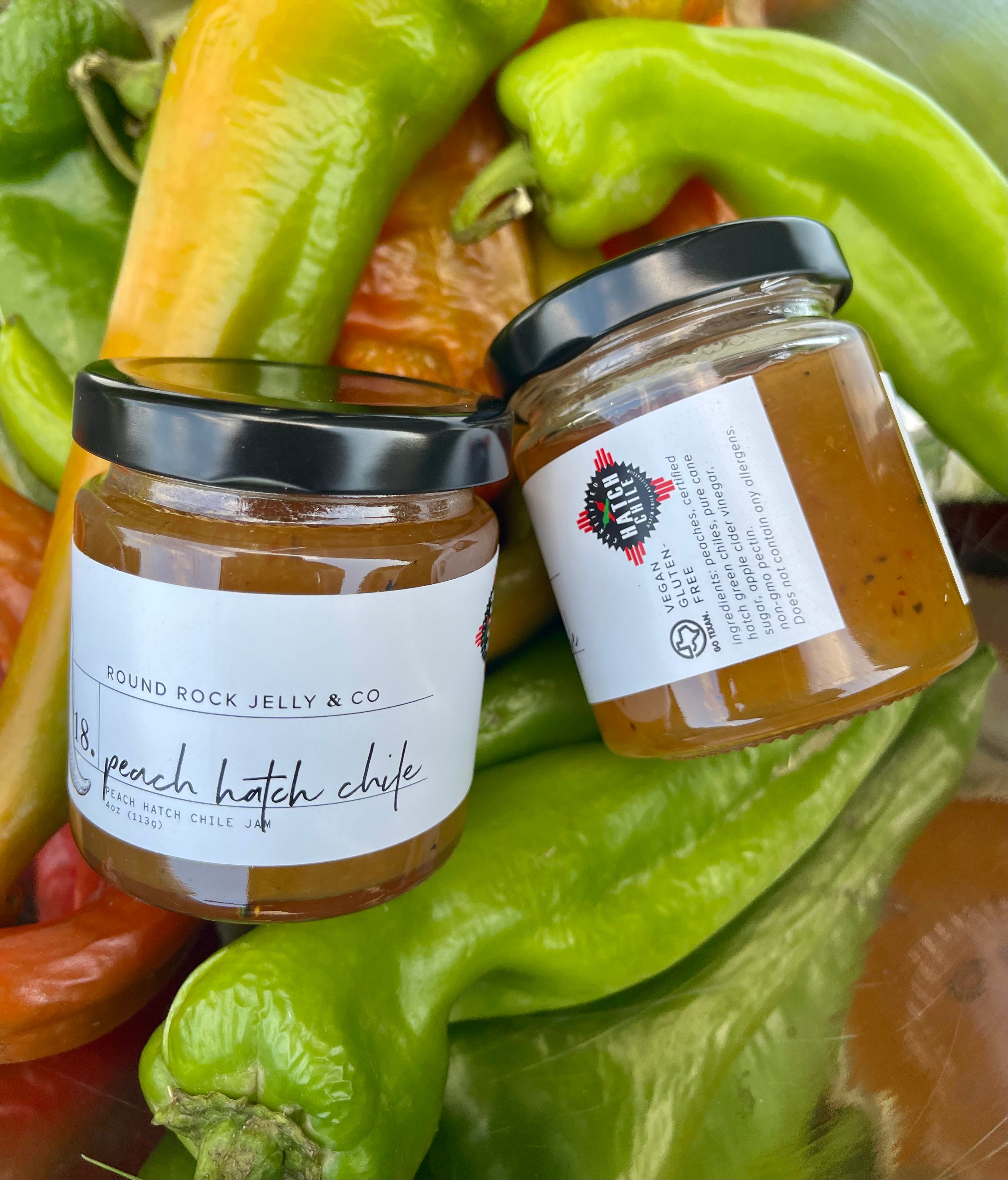 Peach Hatch Chile Jam | 4oz. image 0