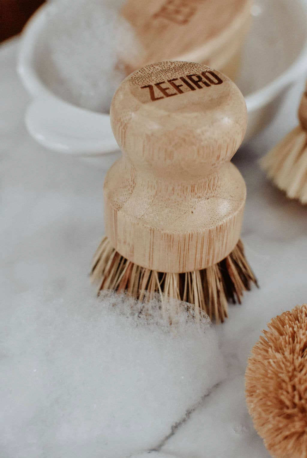 Bamboo Pot Brush Scrubber image 2